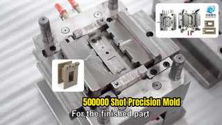 Thiết bị điện PPS Phần 1 + 1 Khoang Cơ chế trượt thép 718H 500000 Shots Tooling Maker Injec