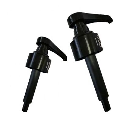 Đầu bơm kem dưỡng da bằng nhựa với vòi dài Bơm phân phối màu đen cho dầu gội Lotion cơ thể chai mỹ phẩm