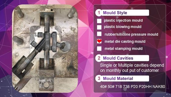 Die Casting Alloy Tube Mold với định dạng vẽ 2D / 3D
