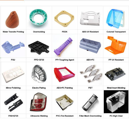Các bộ phận phun nhựa tùy chỉnh được xử lý bởi dịch vụ đúc có kinh nghiệm