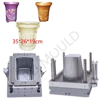 Các bộ phận đúc phun nhựa chính xác khuôn nồi hoa bê tông thiết kế tùy chỉnh
