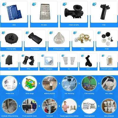 Mô hình phun nhựa đa khoang đơn cho các bộ phận nhựa đúc phun