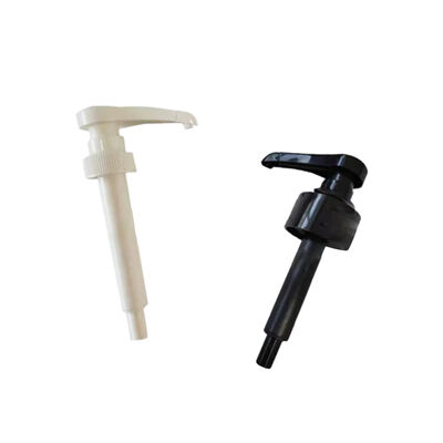 Đầu bơm kem dưỡng da bằng nhựa với vòi dài Bơm phân phối màu đen cho dầu gội Lotion cơ thể chai mỹ phẩm